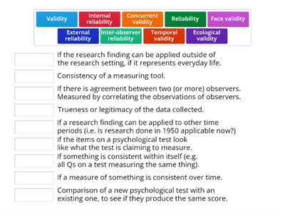 BTEC Reliability and Validity