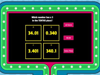 Fox Decimal Place Value