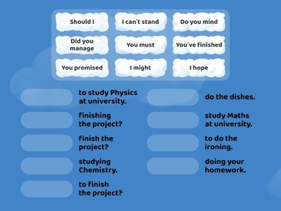 Infinitive and gerund Ex 2