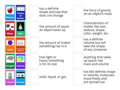  Properties of Matter Vocabulary