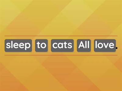 Simple Sentences - Word order