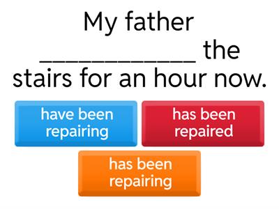 Present Perfect Continuous Quiz