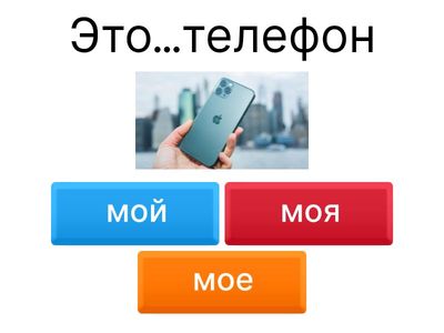 РКИ притяжательные местоимения