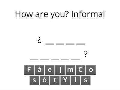 Formal and Informal Questions
