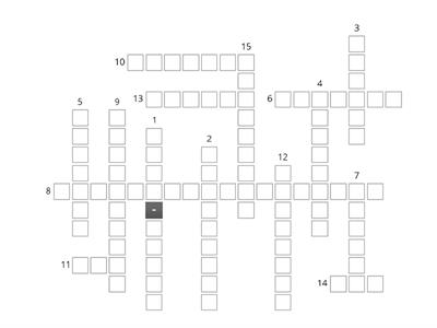 Art crossword. 3rd ESO - B4