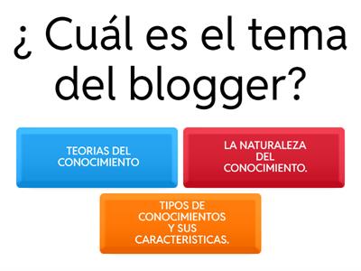 La naturaleza del conocimiento