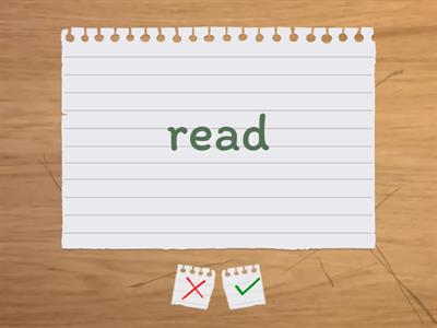 regular and irregular verbs