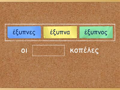 ΖΕΠ - ουσιαστικά και επίθετα 