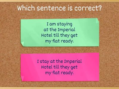 ESOL B1 VERBS - DIAGNOSTIC TEST for ENTRY to B1