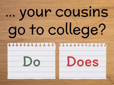 Do/Does Questions