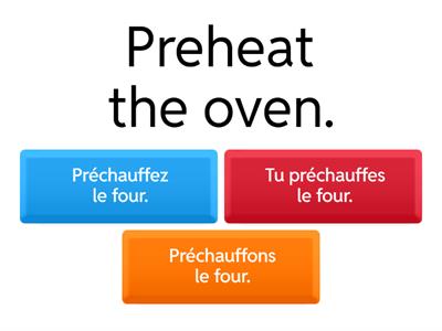 Imperatives Practice Quiz 