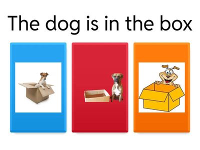 Prepositions  IN/UNDER/ON High Readability