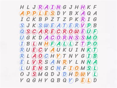 Fall Wordsearch