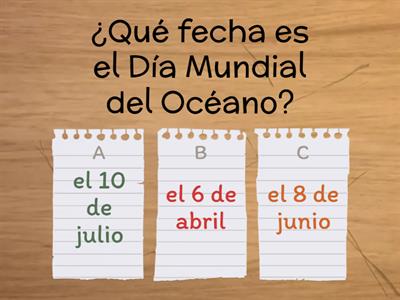 Día Mundial del Océano