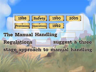 Manual Handling regs