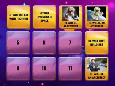 Match the pairs: WILL