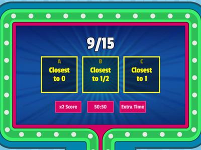 Game Show: Estimate the Sum of Two Fractions