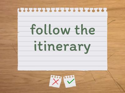 Vocabulary travelling 