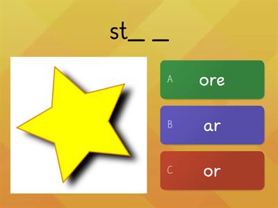 Phonics : -r  Controlled Vowel : ar, or