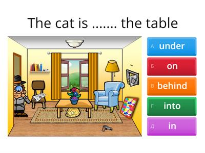 Prepositions of place