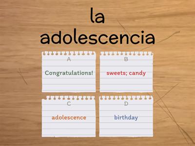 Senderos 2 lección 3 vocabulario