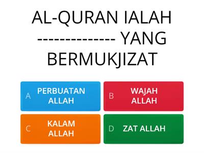 KUIZ AL-QURAN SEBAGAI MUKJIZAT