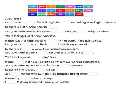 Quiet, Please! (1) Lexical Band Aid1 UNIT 1