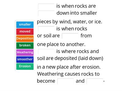 Weathering and Erosion