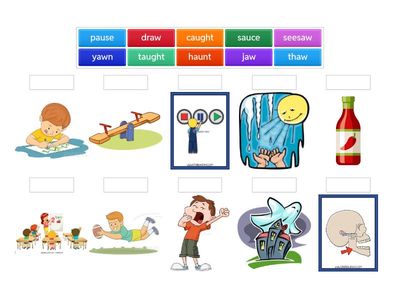 Match up - au, aw, augh