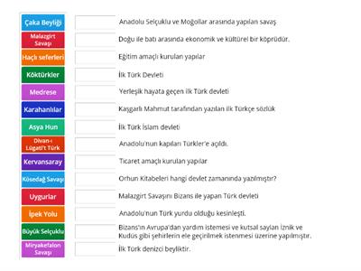 6. Sınıf Sosyal Bilgiler Alıştırmalar