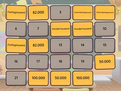 Zahlennamen ZR Hunderttausend 