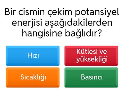 Enerji ve Enerji Dönüşümleri