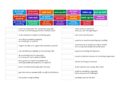 Phrasal verbs