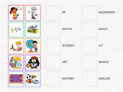 School Subjects - Match!