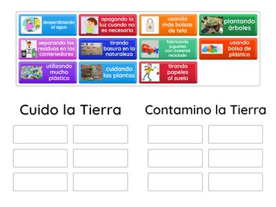 Cuidar o contaminar el medio ambiente