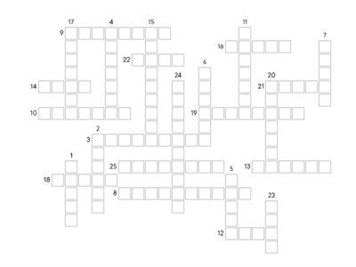 3º SPELLING BEE CROSSWORD