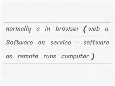 Services offered by cloud computing