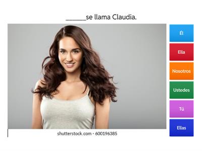 Pronombres personales + llamarse