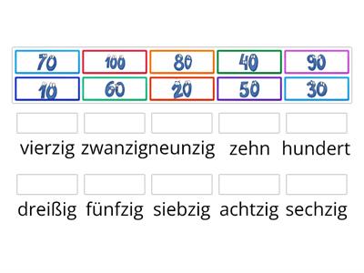  Zahlen - liczby (10-100) 3