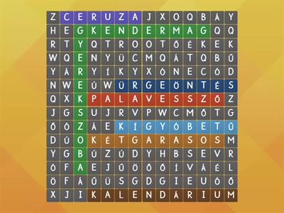 "Otthon, család, szeretet" szókereső