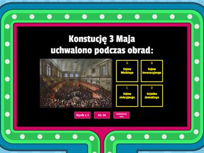 Quiz - Konstytucja 3 Maja