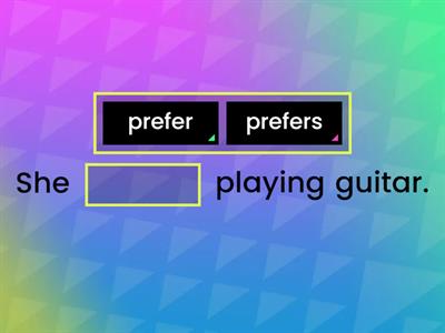 Prefer / Favorite (Grammar)