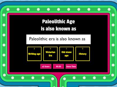 Paleolithic Age