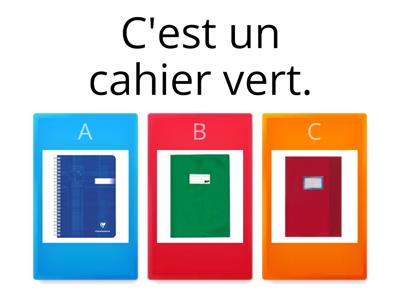 Couleurs - choix multiples (français)