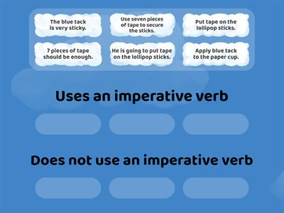 Imperative verbs