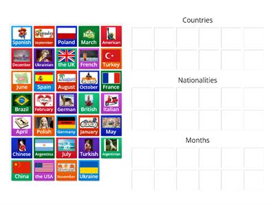 GoGetter2 Intro Countries Nationalities Months