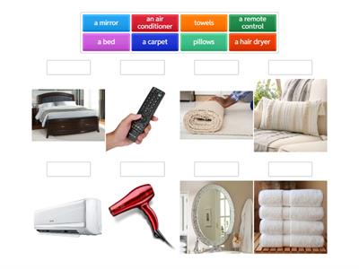 check  things in a hotel room