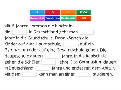 Das Schulsystem in Deutschland