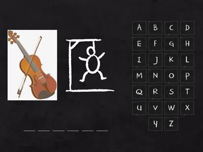 Musical Instruments hangman 