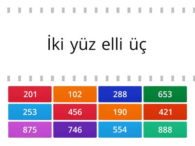 3 basamaklı doğal sayılar  